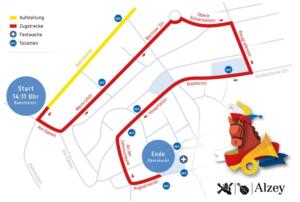Zugstrecke fastnachtsumzug alzey 2026