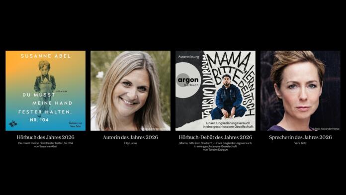 BookBeat Awards 2026: Auszeichnungen gehen an Lilly Lucas, Susanne Abel, Tahsim Durgun und Vera Teltz Hörbücher Auszeichung: Die Gewinner der BookBeat Awards 2026