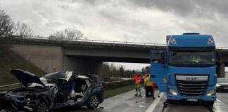 Unfall auf der A61
