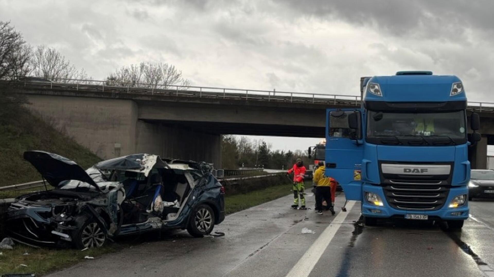 Unfall auf der A61