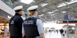 Bundespolizei am Flughafen Frankfurt
