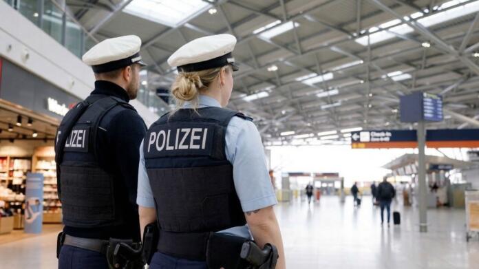 Bundespolizei am Frankfurter Flughafen