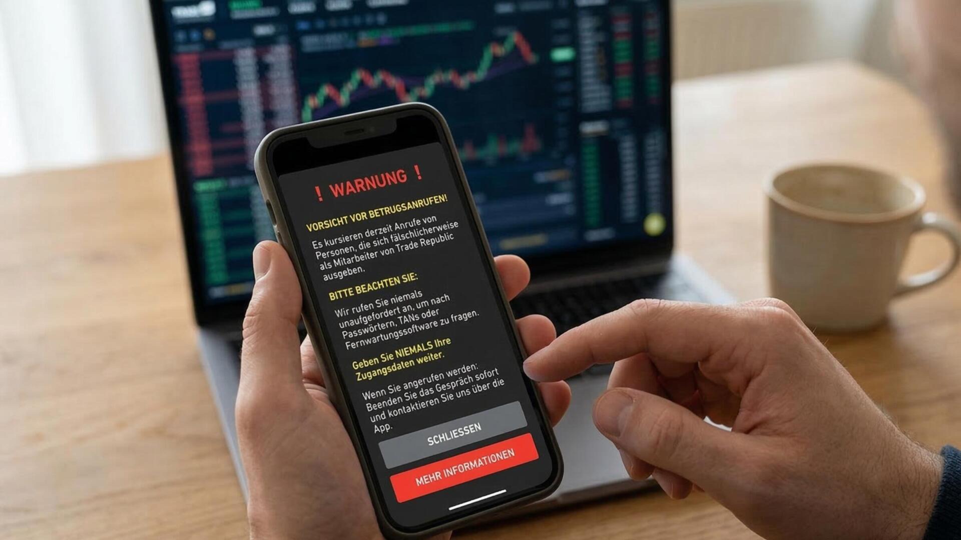 Die Maschen beim Trade Republic Betrug über Telefon