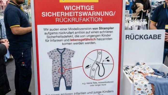 Dringender Rückruf für Baby-Strampler bei Zeeman