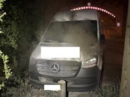 Brandstiftung in Worms: Brennender Gefahrgut-Transporter entdeckt