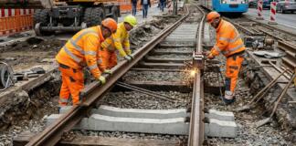 Gleisbauarbeiten in Frankfurt legen Altstadtstrecke lahm
