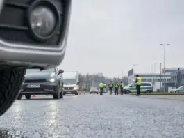 Kontrolle auf der A61 bei Armsheim