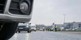 Kontrolle auf der A61 bei Armsheim