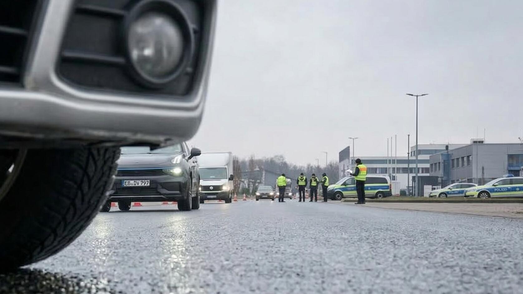 Kontrolle auf der A61 bei Armsheim