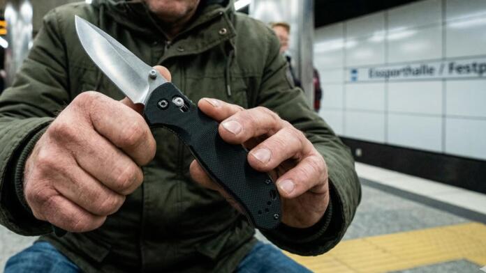 Mann mit Messer im Frankfurter ÖPNV unterwegs