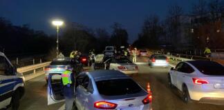 Einsatzkräfte der Polizei Mainz kontrollierten im Rahmen mehrerer Kontrollstellen