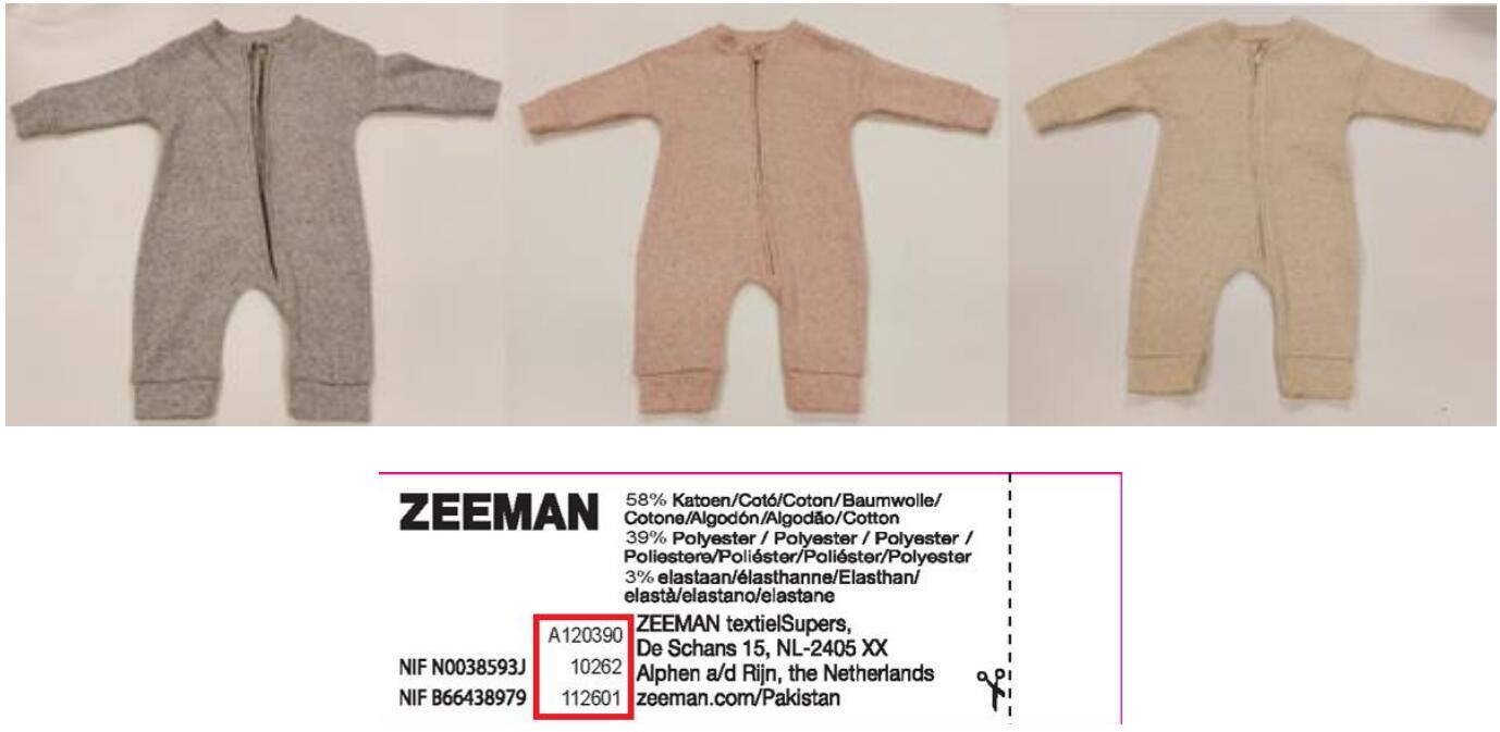 Achtung, eltern! Dringender rückruf für baby-strampler bei zeeman