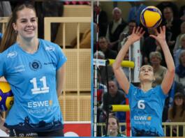 Sanne Konijnenberg und Hanna Weinmann bleiben beim VC Wiesbaden | Fotos: Detlef Gottwald