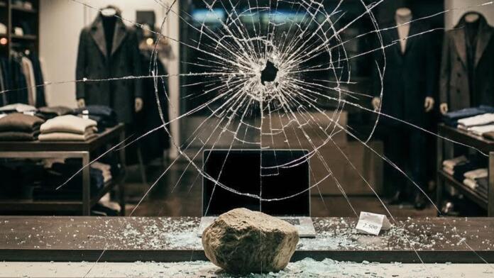 Schaufenster eingeworfen Hochwertige Beute bei Einbruch in Alzey