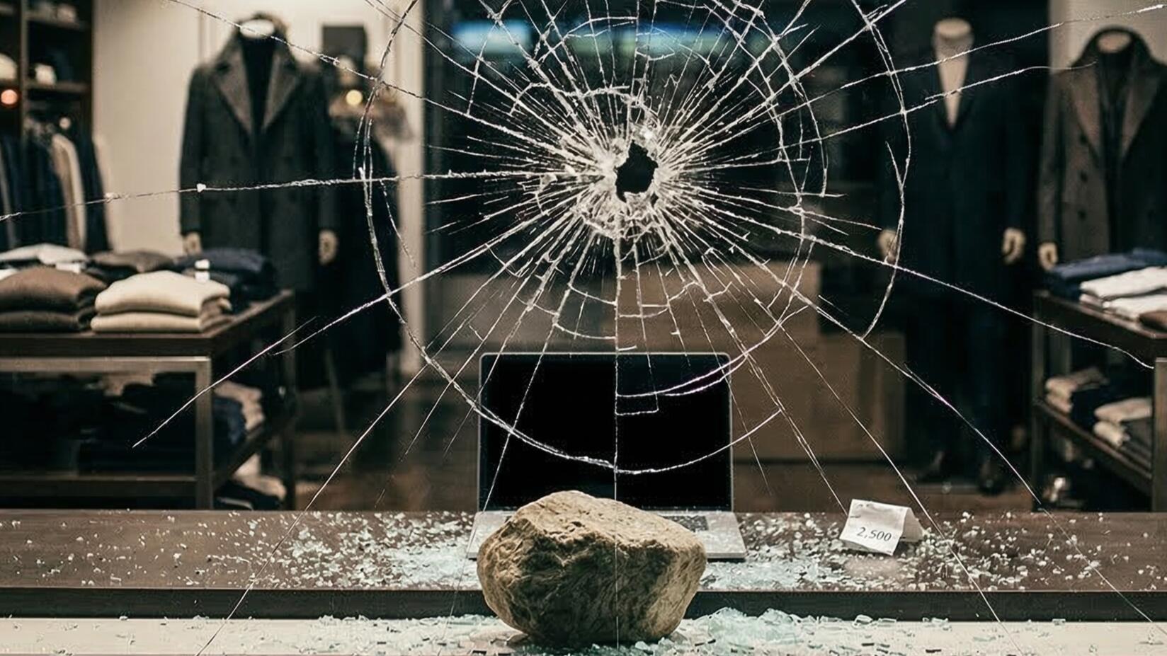 Schaufenster eingeworfen Hochwertige Beute bei Einbruch in Alzey