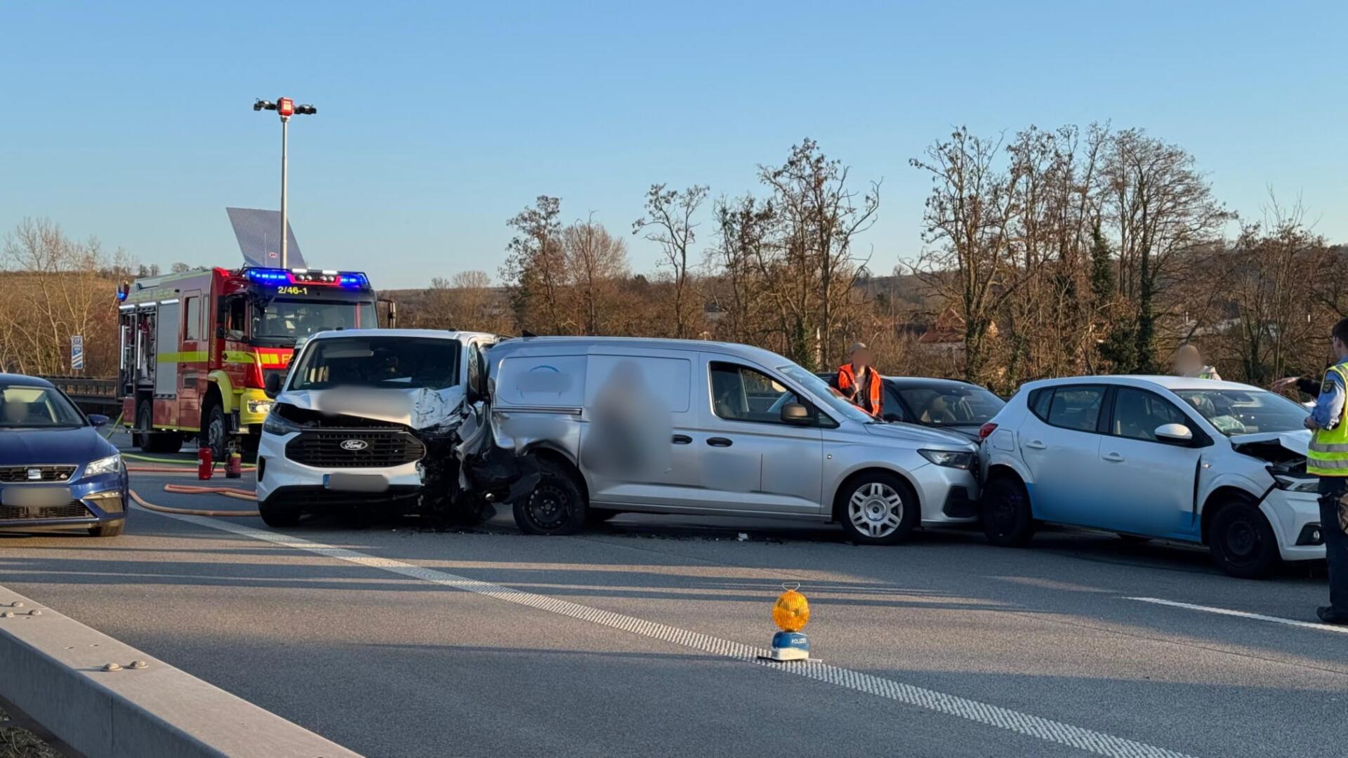 Unfall auf der A60 bei Heidesheim | Foto: BYC-News