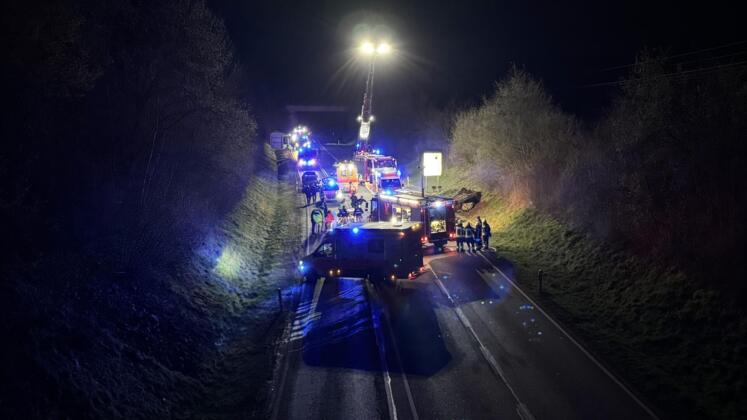 Zwei tote bei schwerem unfall auf der l288 Unfall auf der l288 bei westerburg