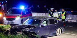 Vollsperrung auf der A60 bei Mainz: Schwerer Unfall mit BMW