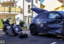 Unfall in Mainz-Mombach: Schwerer Crash zwischen Harley und Hyundai Unfall in Mainz-Mombach: Schwerer Crash zwischen Harley und Hyundai