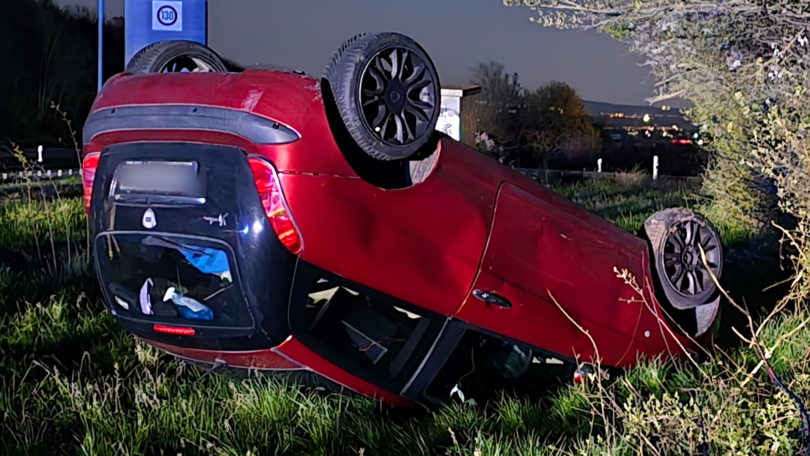 Unfall auf der A63 bei Klein-Winternheim | Foto: BYC-News | Thorsten Lüttringhaus