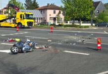 Schwerer Unfall in Gau-Algesheim nahe der HEM-Tankstelle Unfall in Gau-Algesheim | Foto: BYC-News | Thorsten Lüttringhaus