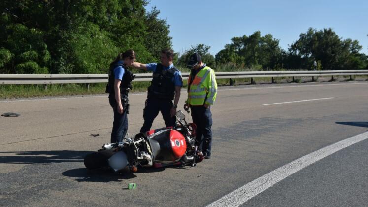 T&ouml;dlicher unfall auf der a60 / a671 bei ginsheim-gustavsburg | foto: byc-news | thorsten l&uuml;ttringhaus