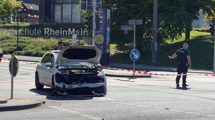 Unfall in wiesbaden