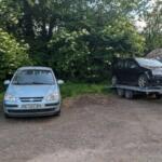 Illegale freiluft-werkstatt in der hermann-löns-allee in gustavsburg Illegale freiluft-werkstatt in der hermann-löns-allee in gustavsburg