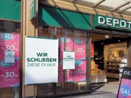 Depot Filiale in Wiesbaden und Frankfurt schließt