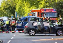 Elf Verletzte nach Unfall in Mainz-Mombach Unfall in Mainz-Mombach: Elf Verletzte nach schwerem Crash