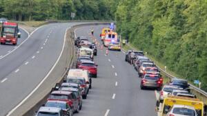 Mainz aktuell: kilometerlanger rückstau nach unfall auf der a60 1