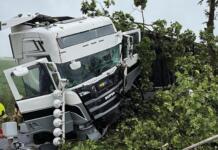 Schwerer LKW-Unfall auf der L882 bei Wildeshausen Unfall