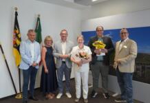 Mainz-Bingen: Sebastian Kimnach feiert 25-jähriges Dienstjubiläum Foto: Dienstjubiläum Sebastian Kimnach / Kreisverwaltung Mainz-Bingen / Nina Becker