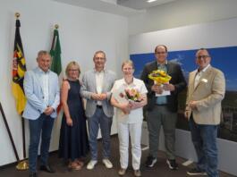 Foto: Dienstjubiläum Sebastian Kimnach / Kreisverwaltung Mainz-Bingen / Nina Becker