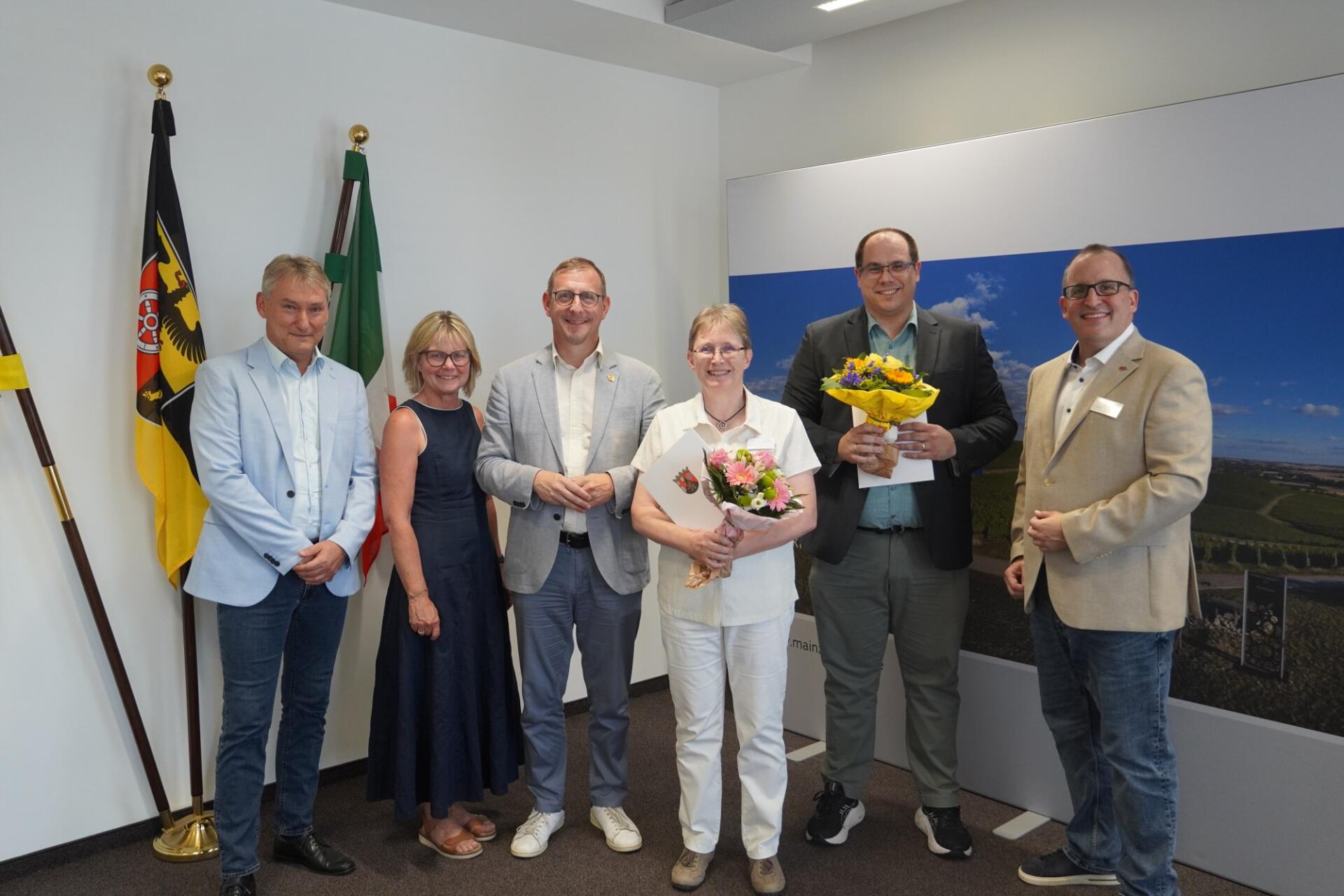 Foto: Dienstjubiläum Sebastian Kimnach / Kreisverwaltung Mainz-Bingen / Nina Becker