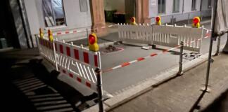 Straßeneinbruch in Mainz (2)