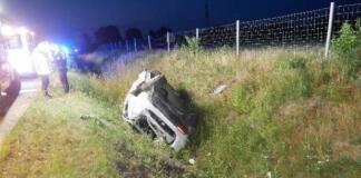 Schwerer Unfall mit Tesla auf der A1