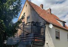Balkonbrand in der Töpferstraße in Bad Kreuznach Töpferstraße