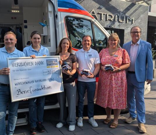 Spendenübergabe an den ASB Wünschewagen RLP | Foto: BYC-News