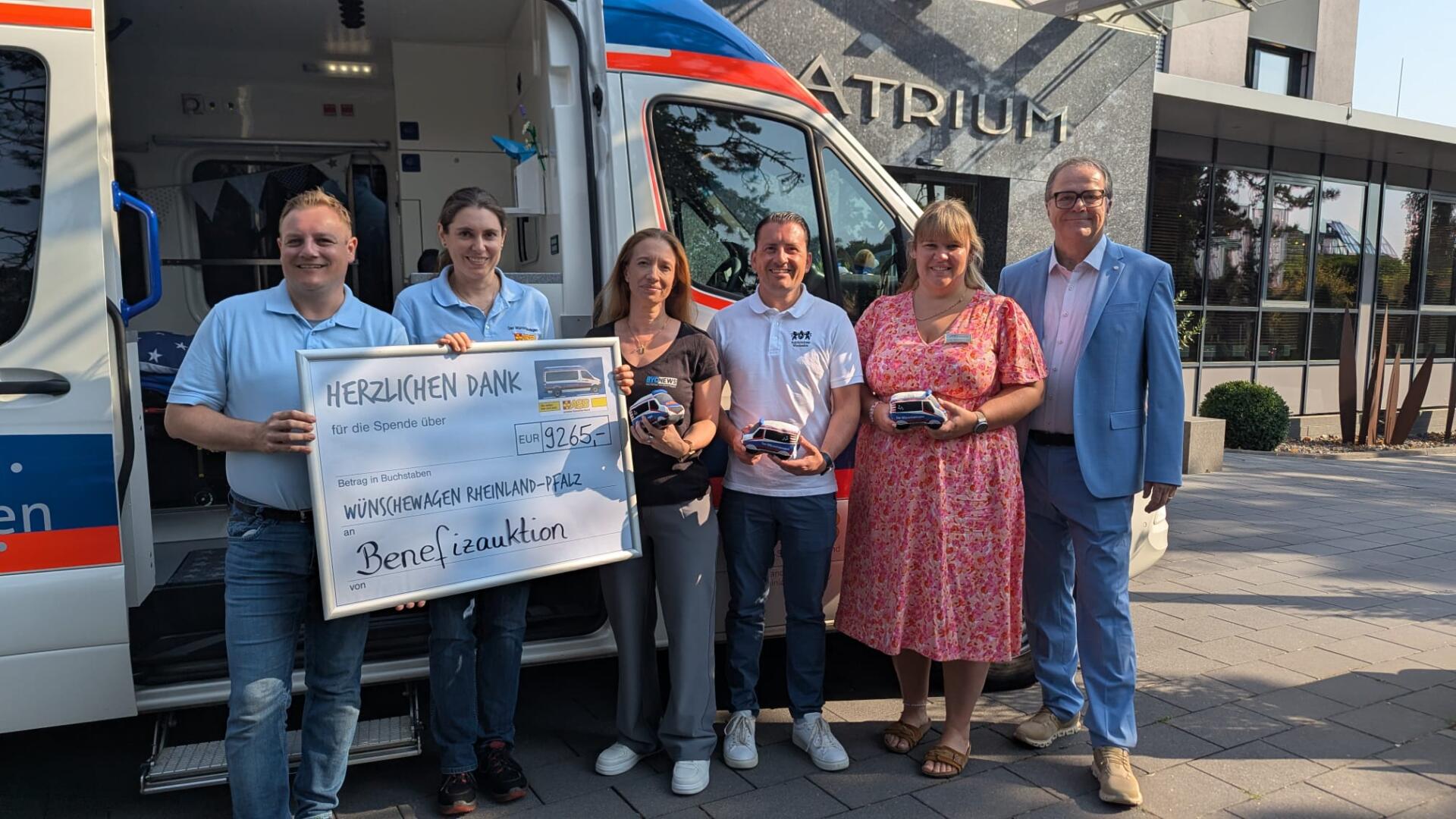 Spendenübergabe an den ASB Wünschewagen RLP | Foto: BYC-News