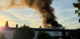Brand in Rüsselsheim