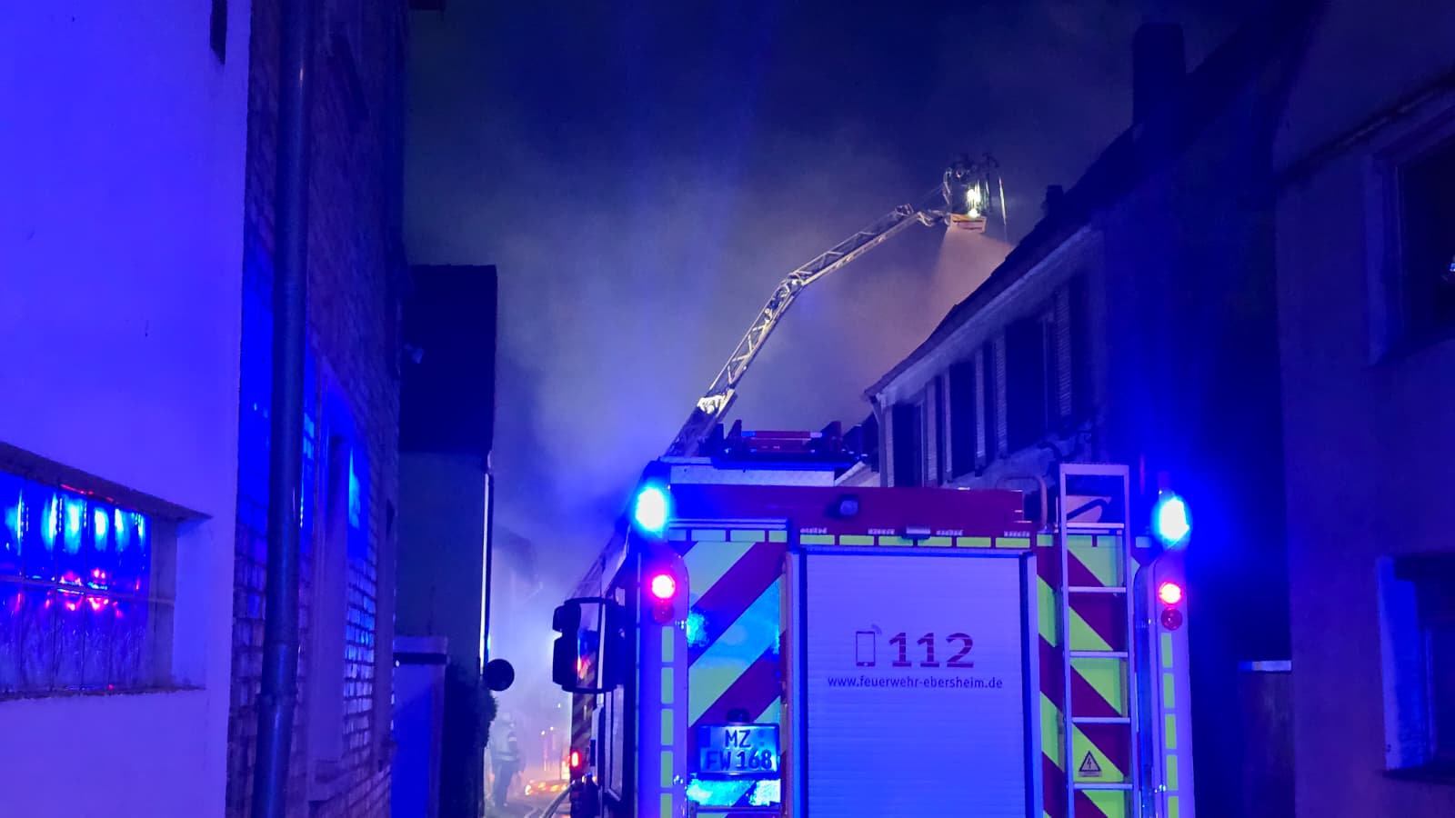 Brand in Mainz-Ebersheim | Foto: BYC-News | Thorsten Lüttringhaus