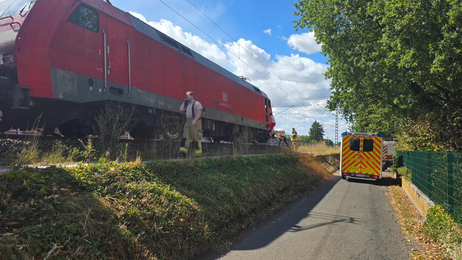 Person in Budenheim vom Zug erfasst | Foto: BYC-News | Thorsten Lüttringhaus