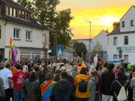 AFD-Dämmerschoppen und Gegendemo in Mainz-Mombach | Foto: BYC-News