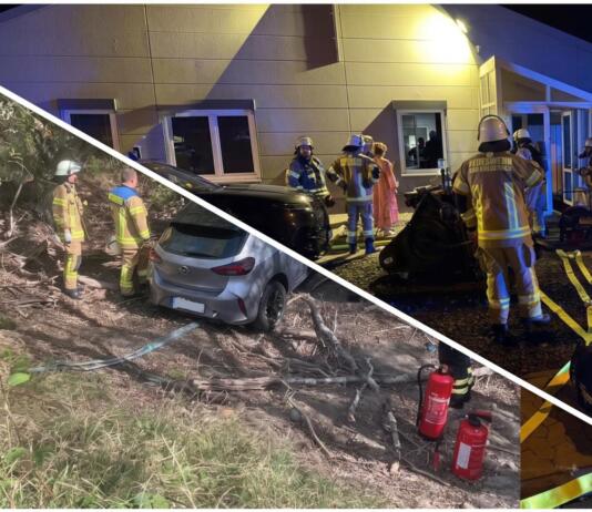 Bad Kreuznach: Akkubrand im Gewerbegebiet und Unfall auf K 49