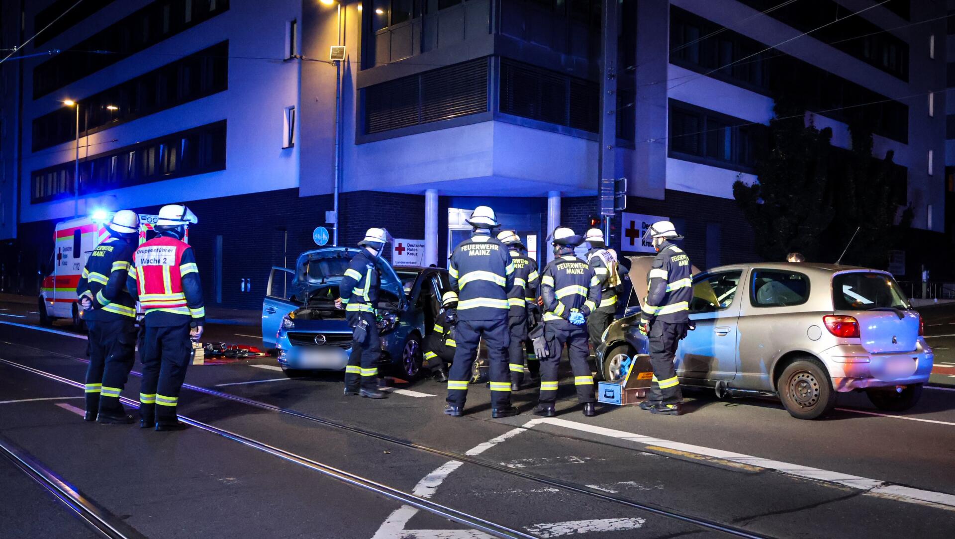 Foto: BYC-News Unfall in der Mainzer Innenstadt: Kollision stoppt Straßenbahnverkehr
