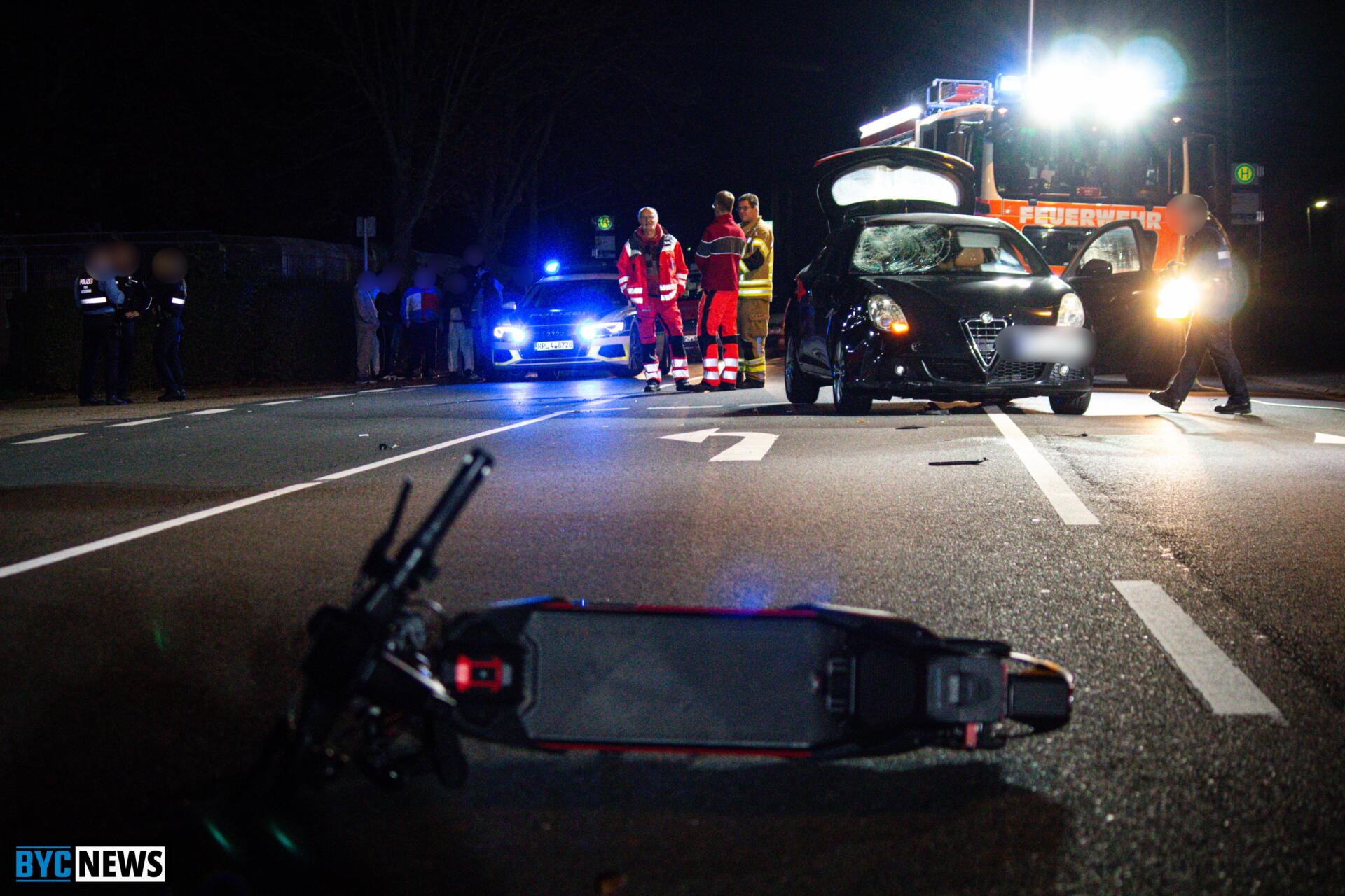 Unfall in Nieder-Olm: Zwei Jugendliche bei Kollision schwer verletzt