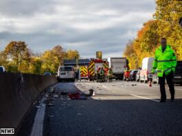 Schwerer Unfall auf der A60: Vollsperrung nach schwerer Kollision
