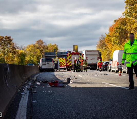 Schwerer Unfall auf der A60: Vollsperrung nach schwerer Kollision