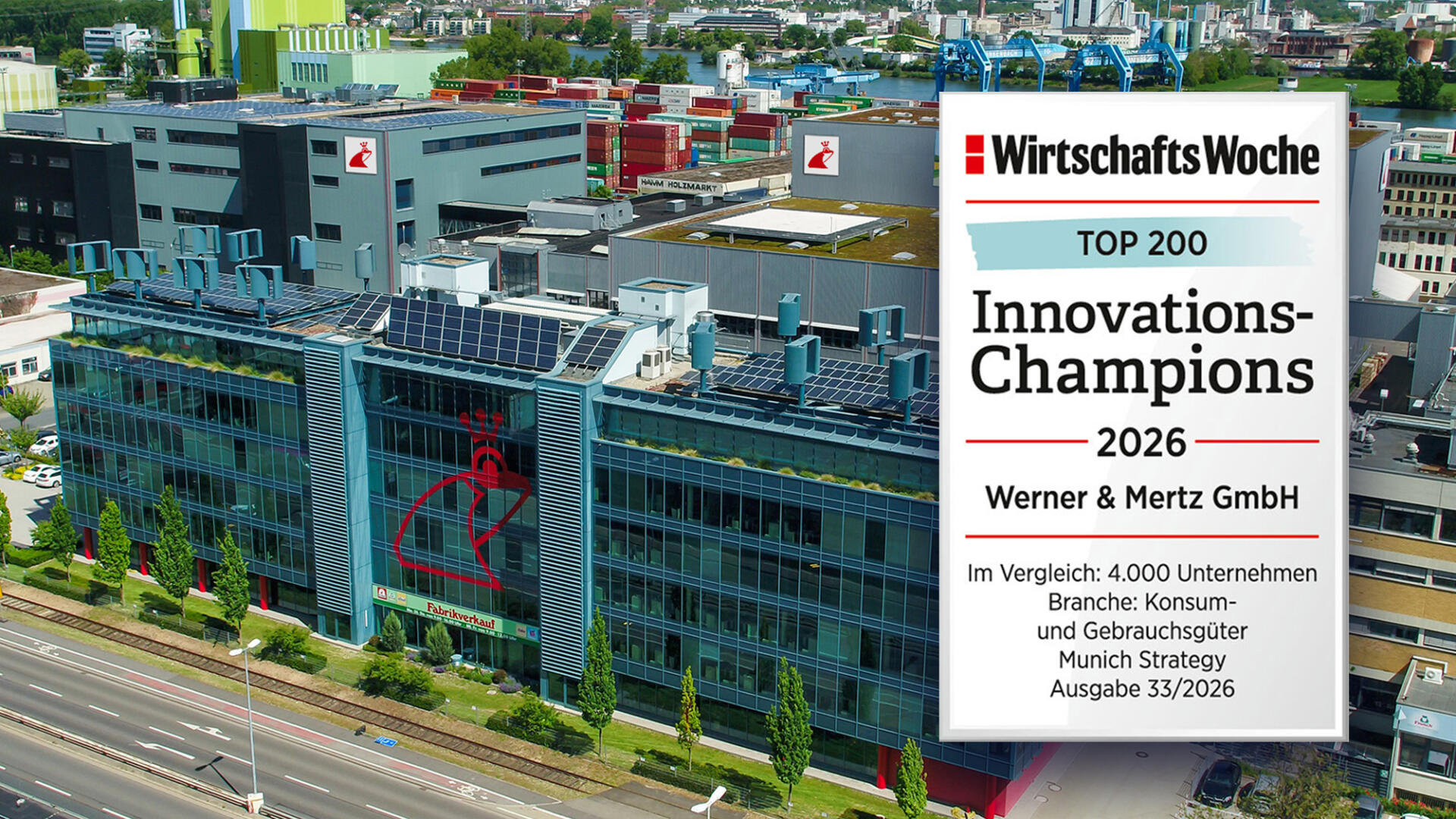 Werner & Mertz in den Top 3 Prozent der innovativsten Mittelständler Deutschlands